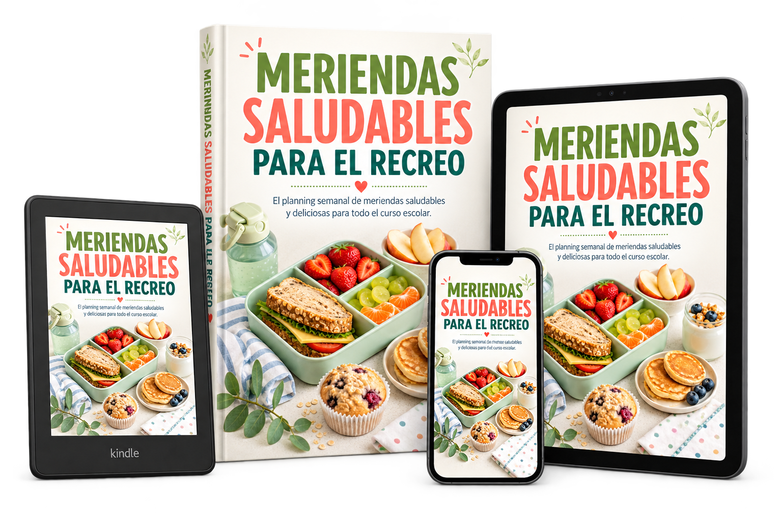 Guía Meriendas Saludables para el Recreo en libro, tablet, móvil y e-reader
